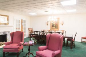 Chairs and dining set in a lounge room